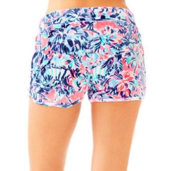 RARE Lilly Pulitzer Robyn Shorts Womens XSmall Cabana Cocktail Velour Lounge‎ XS - Picture 2 of 15